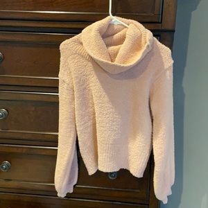 Never worn. Comfy cozy light pink turtleneck sweater. XS